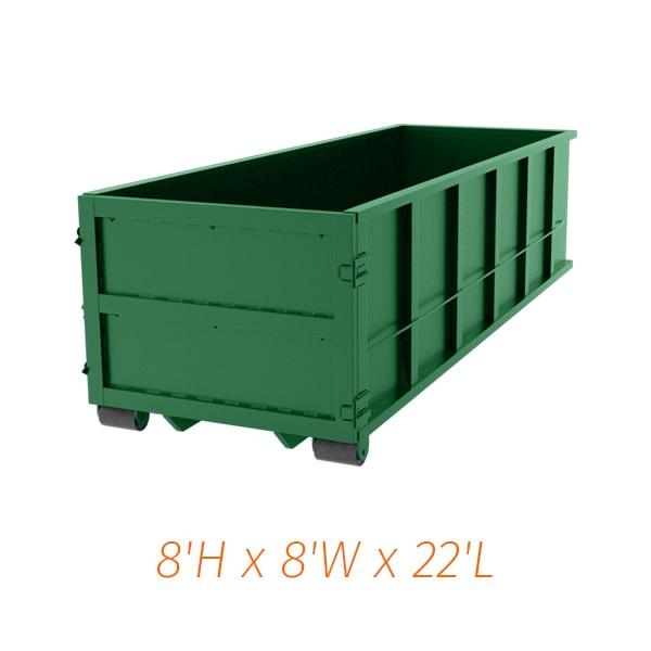 we can usually deliver a 40-yard dumpster within 24 hours of your order